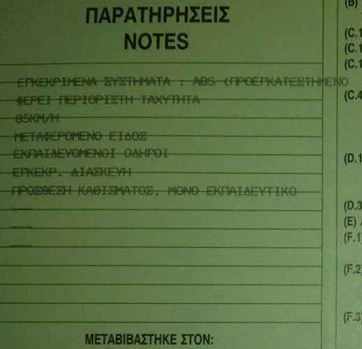 Εγκρίθηκαν οι πρώτες διασκευές με την προσθήκη τρίτου καθίσματος στα εκπαιδευτικά ΦΙΧ Εγκρίθηκαν οι πρώτες διασκευές με την προσθήκη τρίτου καθίσματος στα εκπαιδευτικά ΦΙΧ